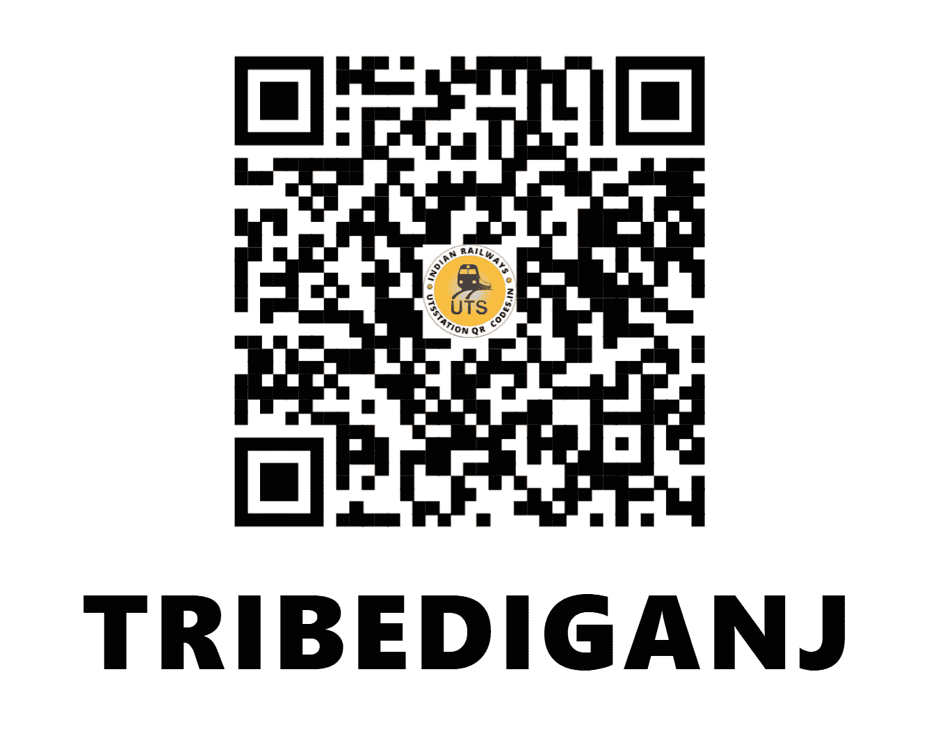 UTS QR Code for TRIBEDIGANJ - TEG - NR (UTTAR PRADESH)